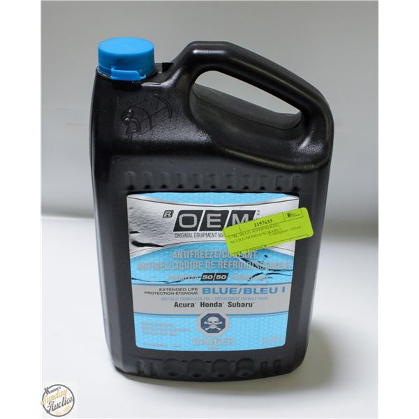 3.78L BLUE ANTIFREEZE-ACURA/HONDA/SUBARU