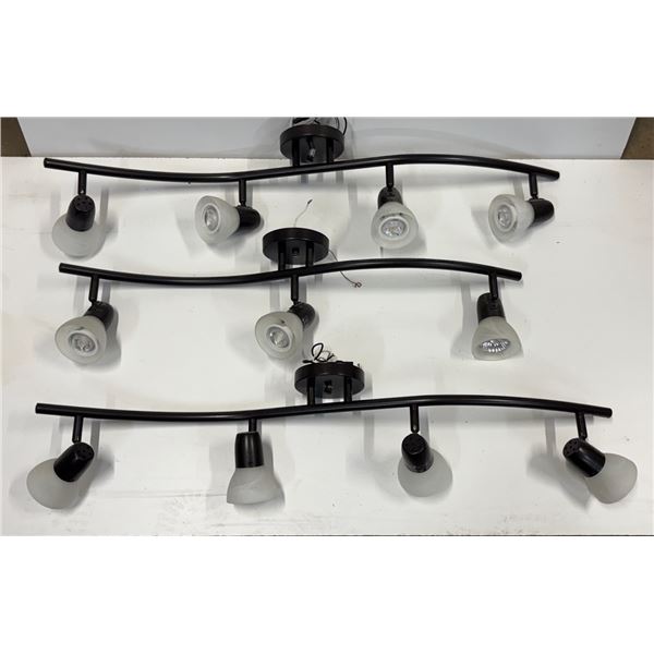 LOT OF 3 CEILING LIGHTS WITH BULBS