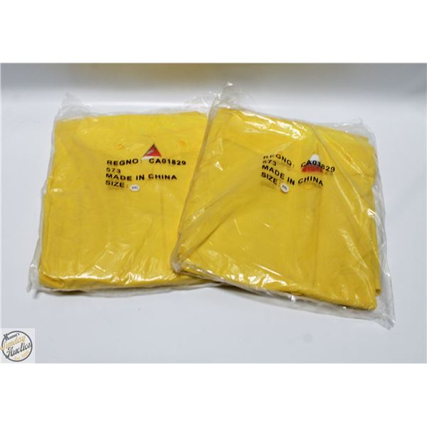 2 NEW STORM MASTER RAIN JACKET SUIT SIZE XXLARGE