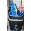 Image 1 : BUNDLE OF 4 STORAGE TOTES WITH LIDS INCL.