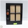 Image 1 : NEW BLACK WOODEN 13" X 17" 4 PANEL PICTURE FRAME