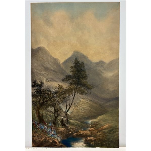 LITHOGRAPH PAINTING - 12” x 18”