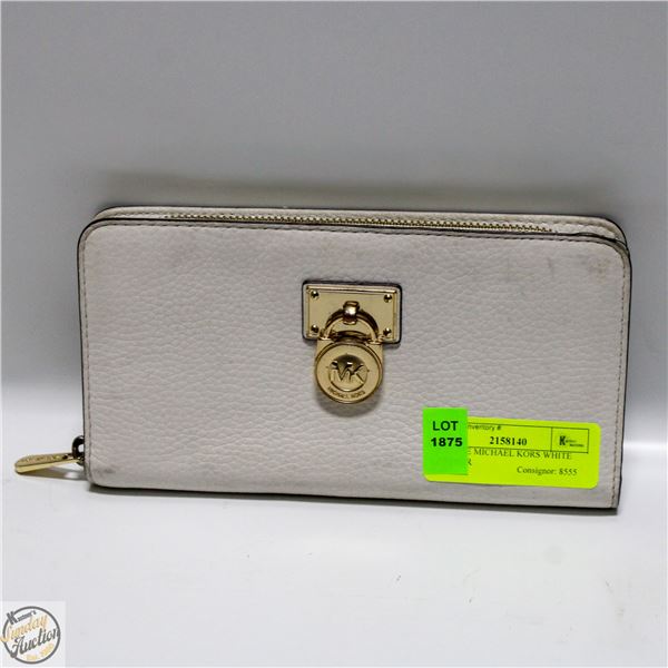 GENUINE MICHAEL KORS WHITE LEATHER