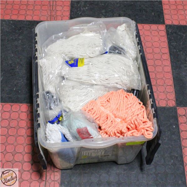 BOX OF MIXED MOP HEADS