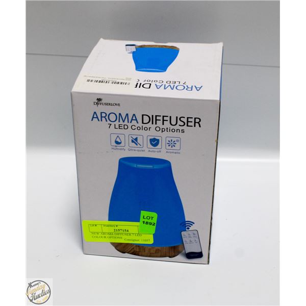 NEW AROMA DIFFUSER 7 LED COLOUR OPTIONS