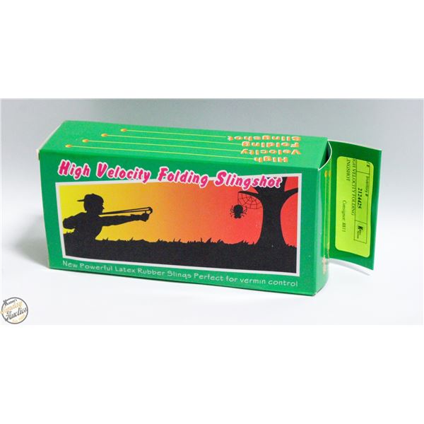 HIGH VELOCITY FOLDING SLINGSHOT