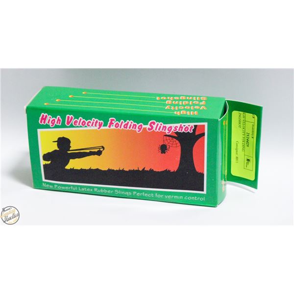 HIGH VELOCITY FOLDING SLINGSHOT