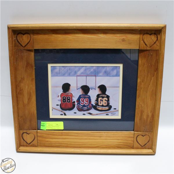 "THE GREAT ONES" HOCKEY KIDS WALL ART, WOODEN