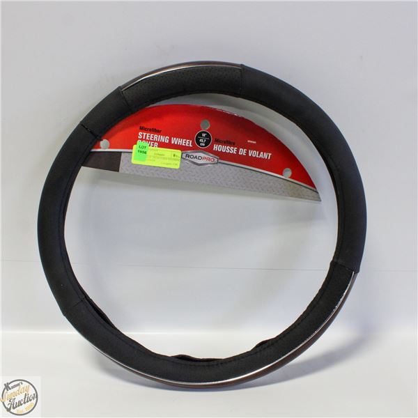 UNUSED 18" MICROFIBRE STEERING WHEEL COVER