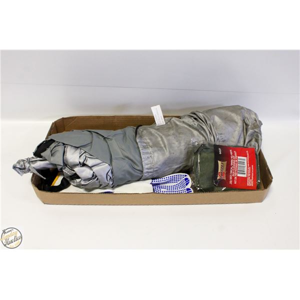 NYLON TENT + GRIZZLY 64127 GUN CLEANING