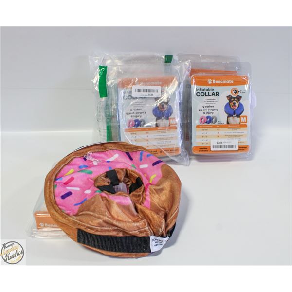 5 BENCHMATE INFLATABLE POST SURGERY PET COLLARS M