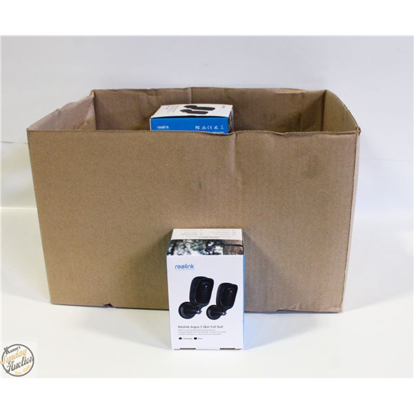 BOX OF REOLINK ARGUS 2 SKIN FULL SUITS