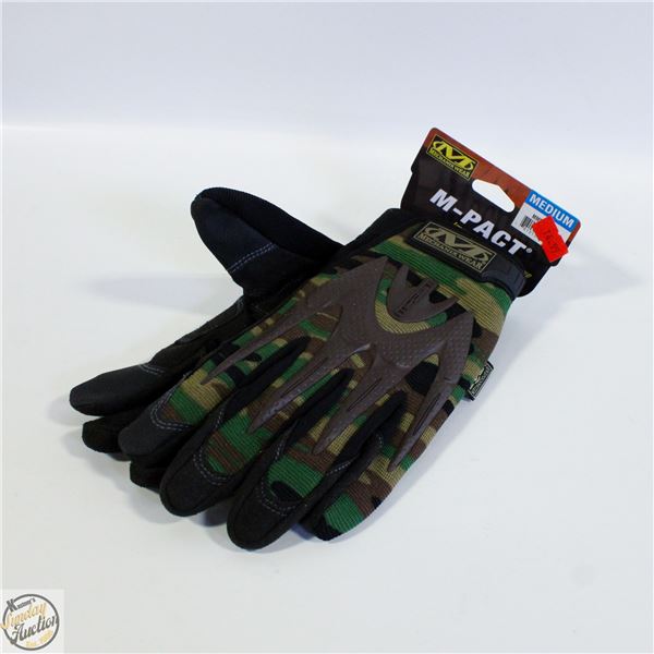 M-PACT IMPACT RESISTANT CAMOUFLAGE GLOVES SZ M