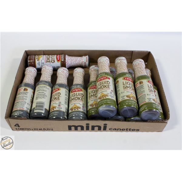 12 ASSORTED FLAVOURS LIQUID SMOKE BB 7/26