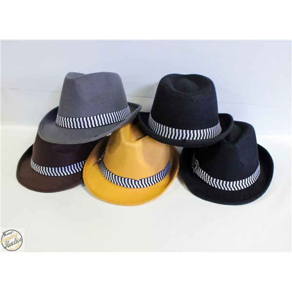 5 FEDORA HATS