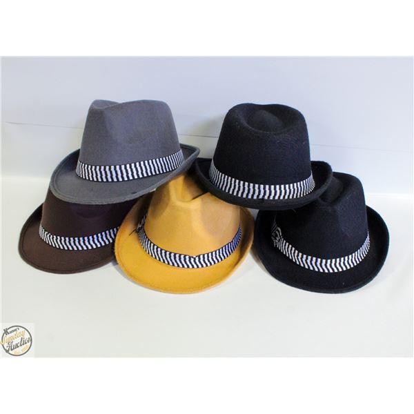 5 FEDORA HATS