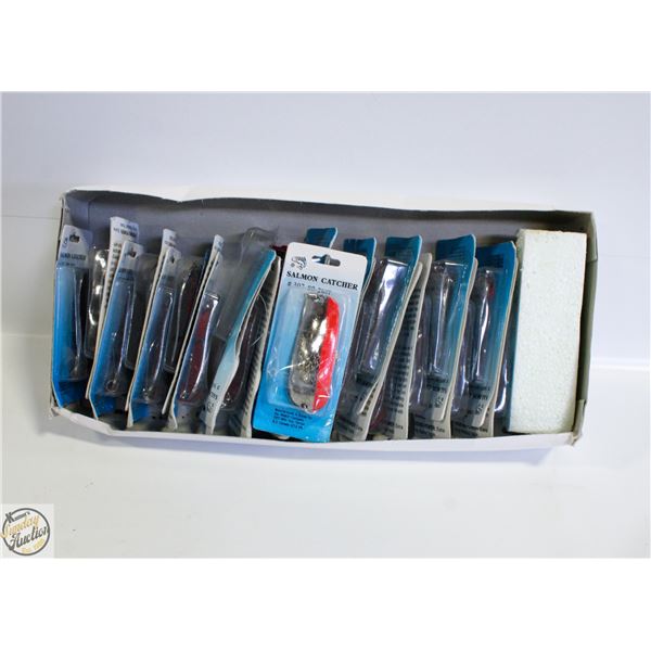 CASE OF 24 SALMON/PIKE FISHING LURES