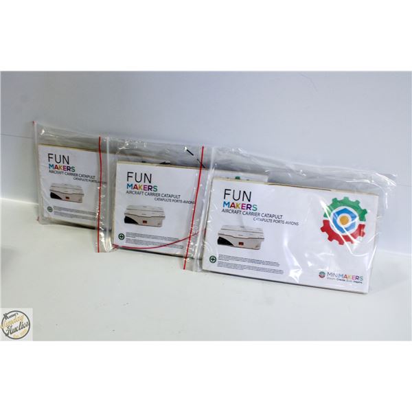 3X AIRCRAFT CARRIER CATAPULT FUN MAKER SETS