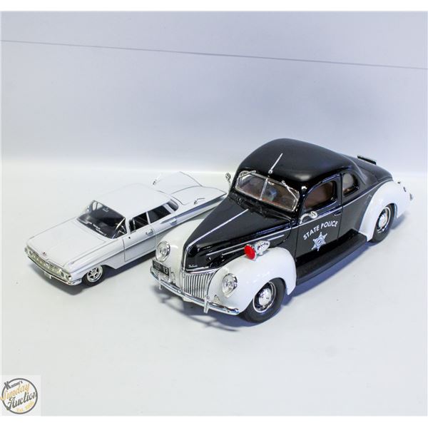 MAISTO 1939 FORD DELUXE 11/16 SCALE + 1959 CHEVY