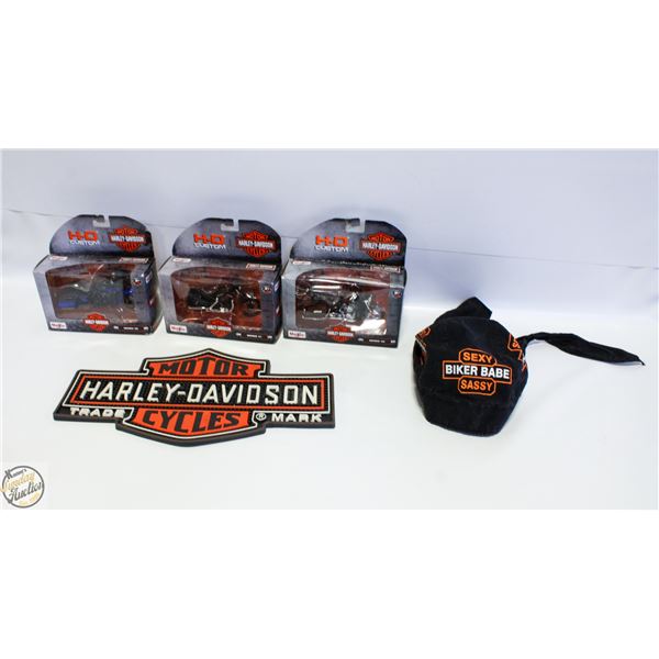 FLAT OF HARLEY DAVIDSON COLLECTIBLES