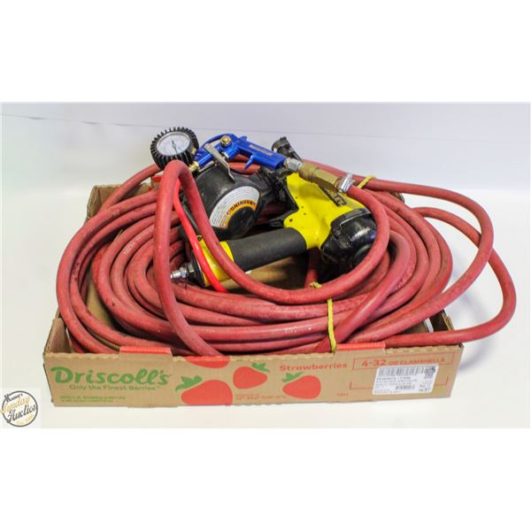 AIR HOSE AND STANLEY AIR NAILER