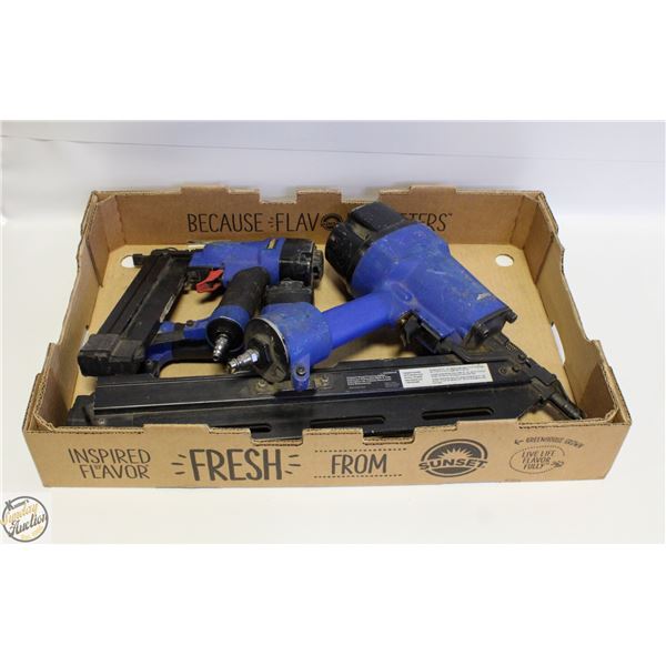 3 CAMPBELL HAUSFELD PNEUMATIC AIR NAILERS