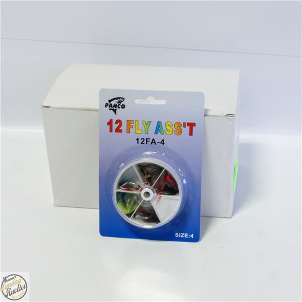 CASE OF 10 X 12 FLY FISHING FLIES