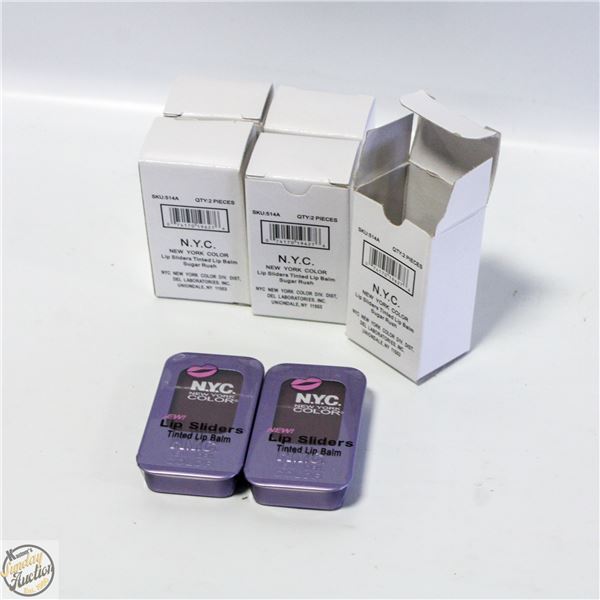 10 X NEW YORK COLOR LIP SLIDERS