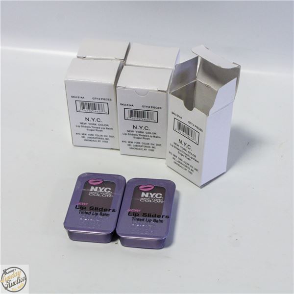 10 X NEW YORK COLOR LIP SLIDERS