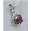 Image 2 : #126- NATURAL RED RUBY & ZC PENDANT
