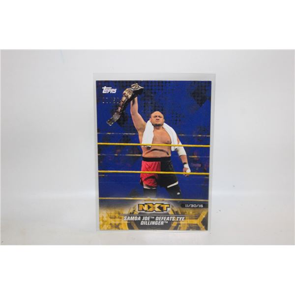 NUMBERED 07/50 SAMOA JOE 19 TOPPS NXT WWE