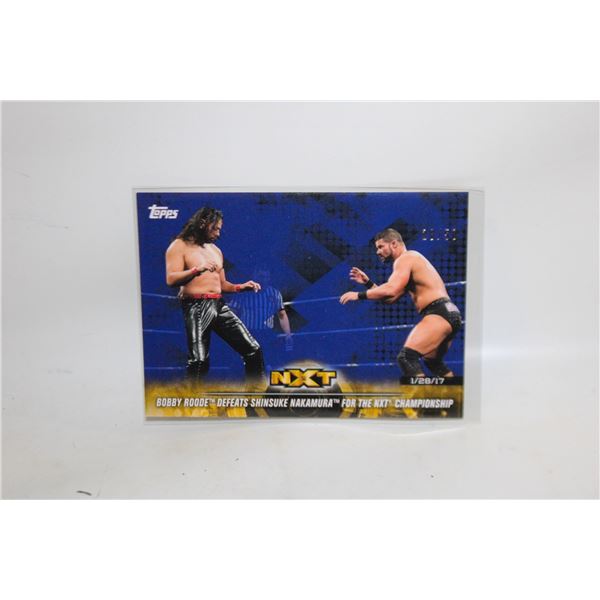 NUMBERED 28/50 BOBBY ROODE 29 TOPPS NXT WWE