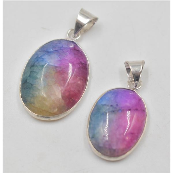 #223-NATURAL RAINBOW SOLAR QUARTZ PENDANT