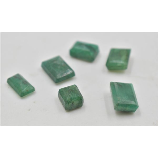 #28-NATURAL GREEN EMERALD GEMSTONES 42.40CT