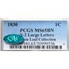 Image 4 : 1830 N-2 R2 Large Letters,  PCGS graded MS65 Brown, CAC Approved