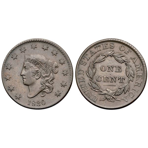 1830 N-7 R3 Large Letters VF35