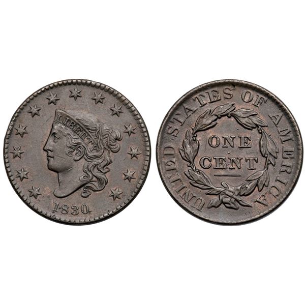 1830 N-8 R1 Large Letters VF30