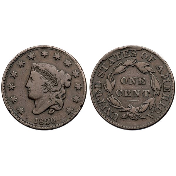 1830 N-10 R4+ Large Letters VG8+