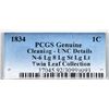 Image 4 : 1834 N-6 R3 Large 8, Stars, & Letters, PCGS UNC Details, Cleaning
