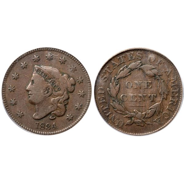 1834 N-7 R7 (Proof-Only) Large 8, Stars, & Letters, PCGS graded PR10