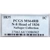 Image 4 : 1835 N-8 R1 Head of 1836, PCGS graded MS64 Red & Brown