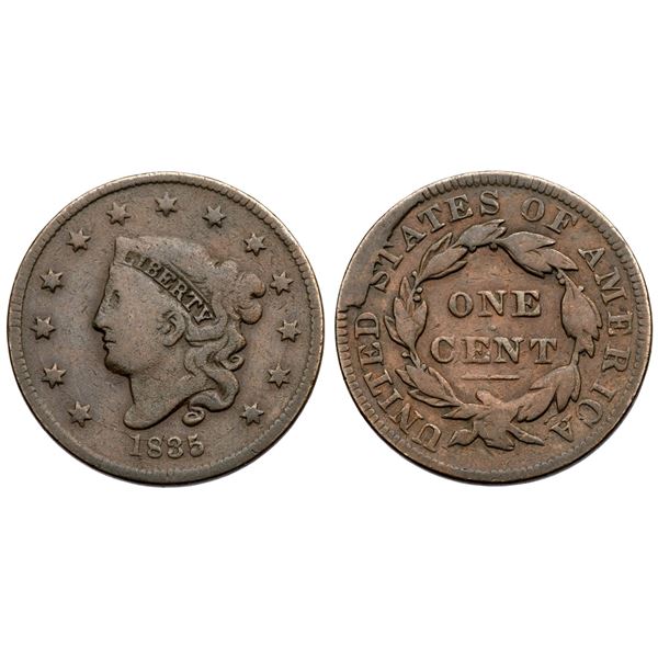 1835 N-10 R4+ Head of 1834, Small 8 VG7+