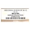 Image 4 : 1835 N-13 R4 Head of 1834, Small 8 & Stars, NGC graded MS63 Brown