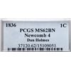 Image 4 : 1836 N-4 R3 PCGS graded MS62 Brown