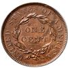Image 3 : 1837 N-2 R2 Plain Hair Cord, Medium Letters, PCGS graded MS64 Brown