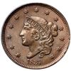 Image 2 : 1837 N-9 R1 Beaded Hair Cord, PCGS graded MS65 Brown