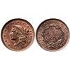 Image 1 : 1837 N-10 R1 Beaded Hair Cord, PCGS graded MS64 Red & Brown