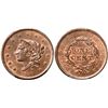 Image 1 : 1837 N-12 R3 Beaded Hair Cord, PCGS graded MS64+ Red & Brown