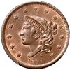 Image 2 : 1837 N-12 R3 Beaded Hair Cord, PCGS graded MS64+ Red & Brown