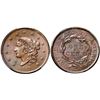 Image 1 : 1837 N-14 R2 Plain Hair Cord, Medium Letters, PCGS graded MS65 Brown, CAC Approved